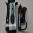 FARERY Mini Thermal Brush, Curling Iron 3/4 Inch, Heated Round Brush for Volumizing and Small Curls, Travel Size Curling Iron for Short & Thin Hair, Dual Voltage, One Heat 392°F, Blue