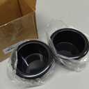 Couch Cup Holder, 2 Pack Black Sofa Cup Holder Insert, Universal Plastic Recessed for RV Boats, Cars, Sofas and Golf Carts