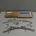 Dually Valve Stem Extenders Kit, Stainless Steel Braided Valve Stem Extension fits 16" to 19-1/2" Dual Wheels Tire Valve Extension for Most Cars Motorhome RVs Trailers Trucks