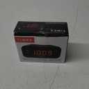 Timex Alarm Clock with Large Display, Digital Alarm Clock for Bedroom Includes 120V Universal Power Adapter (T121B - Black)