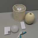 UMEXUS 10'' Cordless Rechargeable Table Lamp, Small Battery Operated Ceramic Nightstand Light with Remote, 12 Colors & Timer - Table Lamp for Bedroom, Living Room, Bedside, Outdoor, Patio, Bathroom