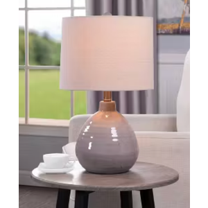 SC Cameron Ceramic Jug 21 Lamp Gray