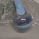 Dog Bath Brush, 2 in 1 Pet Bath Brush Soft Dog Scrubber for Bath with Built-in Shampoo Dispenser for Long Short Haired Dogs Cats Shower