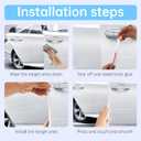 Car Door Edge Guards, Rubber Seal Protector U Shape Edge Trim Metal Edge Protection for Most Car Doors, Hatches, Lockers, Panels (5Ft, Clear)