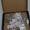 Ollny Fairy Lights Curtain 200 LED 6.6x6.6ft, USB Cool White Christmas Curtain Lights with Hook, Waterproof Window Lights for Bedroom Backdrop Wall Outdoor Indoor Decorations