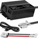 14.6V 50A LiFePO4 Battery Charger, 14.6V 50A Lithium Battery Charger for 12.8V LiFePO4 Lithium Deep Cycle Rechargeable Battery, Support Fast Charging, for RV Boat Car Marine