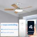 Smart WiFi Fan Switch Ceiling Fan and Light Remote Control Kit, WiFi Controller Compatible with Alexa Google, Phone APP Control, No Hub Required, Universal Ceilingfan Light Remote Control