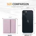 2 x Travelambo RFID Blocking Wallet Women Small Womens Wallet Credit Card Holder Mini Compact Trifold Wallets for Women with Coin Pocket Zipper (Napa Purple)