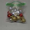 Deloky Mini Christmas Ball Ornaments- 1.2 Inch Xmas Colorful Shatterproof Plastic Decorative Hanging Ball for Christmas Wreath Ornaments and Party Decoration