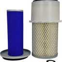 XYZIL Outer Inner Air Filter Set Compatible with John Deere AM108184 AM108185 655 855 955 3215A 3225B F1145 F912 F915 F925 F932 Tractor Primary Secondary