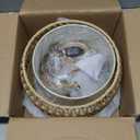 Boho Rattan Pendant Lights Farmhouse 12 Inch Plug in Chandelier Light Fixture Rustic Wicker Hand Woven Pendant Hanging Light with Cord for Dining Room Kitchen Bedroom Foyer Hallway