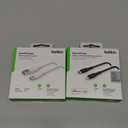 Set Of 2 - Belkin USB A to USB C Cable, 3.3ft, 15W - Type C Charger, iPhone Charger Cord for iPhone 16 & 15, Galaxy S25, Pixel 9, iPad Pro, Airpods Pro, Switch, CarPlay & More - White And  BOOSTCHARGE USB-C to Lightning Cable 3.3ft - Black - iPhone - iPad