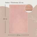 Stylish Coral Velvet Baby Play Mat 60" x 80" Pink Soft 1" Thick High-Density Memory Foam Nursery Rug Playmat for Floor with Non-Slip Backing for Crawling & Playing Non-Toxic, odorless Area Rug