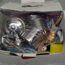 Kids Cooking Sets Real, Kid Safe Montessori Mini Tools Includes Stove Burner, Knife ect for Aged 8-12 Boys Girls Food Making, Easy for Beginners, Education Toys-Blue