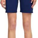 IZOD Women's Performance Stretch Classic Bermuda Club Short (Blue, XXL)