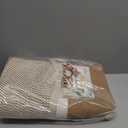 danpinera Large Laundry Hamper – 75L Tall Woven Cotton Storage Basket with Leather Handles, Slim Dirty Clothes Hamper, Decorative Storage Basket for Blanket,Toys White & Jute