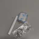 Wonjury Clear Case Compatible with Airpods 3 Case Cover, Wonjury Protective Floral Case Cover with Keychain Compatible with Airpods 3 Generation (2021 Released), Front LED Visible, Blue Flower