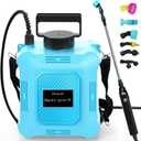 Battery Powered Sprayer 2 Gallon Garden Sprayer, Advance Electric Sprayer with 2 Adjustable Speed, 6 Mist Nozzles, USB Rechargeable with for Yard Lawn Garden (Sprayer-2 Gallon)