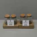 GLASS JARS WITH CORK LID 2 Pack Of 2