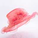 Lawliet Womens Dressy Wide Brim Church Wedding Occasion Sun Hat A613(Pink)