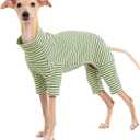 Dog Sweaters for Small Dogs Girls Boys, Striped Pet Sweaters for Fall Winter Dog Clothes, Turtleneck Pullover Knitwear for Large Dogs (Light Green, XL)