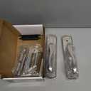 Front Door Lock Set Single Cylinder Handle and Deadbolt Lock Set with Door Lever, 5.7" Screw Hole Distance, Silver