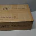 Furnulem Night Stand, Tall Nightstand with 4-Tier Shelves, 2 Fabric Drawers and Light Tube, Bed Side Tables with Charging Station, Bedside Table for Bedroom, Office, Rustic Brown