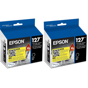 EPSON 127 DURABrite Ultra Ink Black Cartridge For NX530, 625, WF3520, 3530, 3540, 545, 60, 630, 633, 635, 645, 7010, 7510, 7520, 840, 845, Water Resistant. Unopened