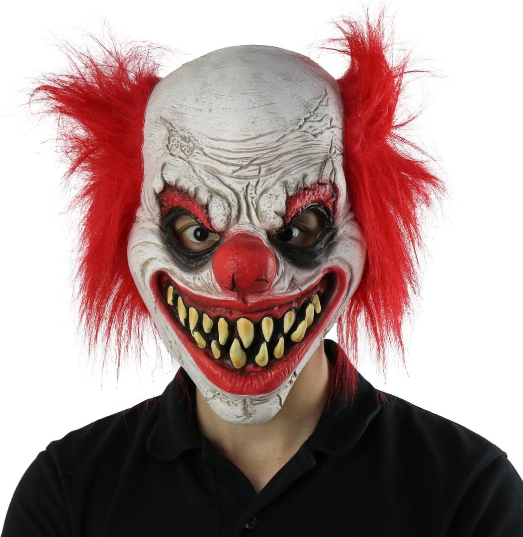 Halloween Creepy Mask Costume Party Latex Scary Clown Mask