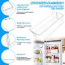 UPGRADED MAN64890501 Refrigerator Door Shelf Bin Compatible with LG Refrigerator Parts LRSXS2706V LRSXS2706W LRSXS2706S LRSDS2706S,MAN64890501 4975303 LG Fridge Door Basket Replacement Door Shelves