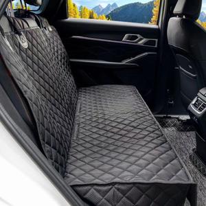 Dog Car Seat Cover for Back Seat Pet Cover for Dogs Waterproof Car Seat Protector Durable Nonslip Scratchproof Seat Covers for Cars SUV& Trucks