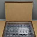 Sondiko Seed Starter Tray with Grow Light, Heated Seed Starter Kit with Temperature Display, Humidity Dome Germination Kit, Adjustable Plant Light for Seed Starting and Seedling Growth (Gray)