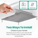 9 inches x 6.5 inches Stainless Steel Plate for Magnets, 3M Adhesive Back, Mounting Screws, Ideal for Magnetic Shelf, Spice Holders, Colorful Magnets as a Gift. Mount Anywhere! (Silver, 1 Pack)
