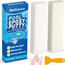Bellisinno Pool Putty 4.2 oz. White Pool Epoxy Putty, 2-Part Underwater/Above-Water Repair