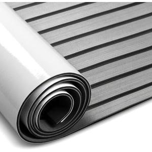 Fullfire EVA Foam Boat Flooring, Faux Teak Marine Boat Decking Sheet with Self-Adhesive Deck Carpet for Bass Boat Jon Boat Pontoon RV Kayak Floor 94" x 47"/35"/15"