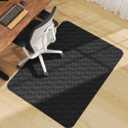 Blvornl Large Office Chair Mat for Hardwood Floor, Rolling Chair Mat for Hard Wood, Large Anti-Slip Hard Floor Protector, Heavy Duty Computer Desk Rug for Office and Home 35.4"*47.2" Black