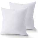 18 x 18 Throw Pillow Insert - Pack of 2 White, Down Alternative Pillow Inserts for Decorative Pillow Covers, Throw Pillows for Bed, Couch Pillows for Living Room (Pack of 2)