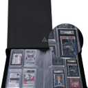 Rayvol SGC-Sized Slab Binder, 4 Pockets Top Loading Card Binder fit 40 SGC Slabs, Graded Card Holder Storage Album (Black)