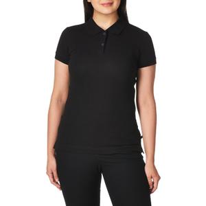 Lee Uniforms Juniors' Stretch Pique Polo Shirt (Small, Black)