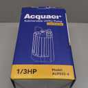 Acquaer 1/3 HP Automatic Submersible Water Pump, 115V Sump Pump with 3/4 Garden Hose Adapter, 2160 GPH High Flow Water Removal for Swimming Pool Cover Hot Tubs Flooded House Basement, Auto