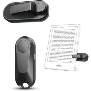 Remote Control Page Turner for Kindle Paperwhite Oasis Kobo eReaders, Camera Camcorder Remote Controls, Page Turner Clicker for ipad Tablets Reading Novels with Wrist Strap Storage Bag
