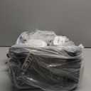 TOURIT 50-Can Rolling Backpack, Double Deck & Dual-Bar Handle Travel Soft Cooler Bag with Wheels, 30L Space Beach Cooler Size 18"(15"+3")13"11" (01-Grey)