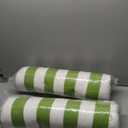Adirondack Chair Cushion,High Back Chair Cushions Set of 2,Deep Seat Stuffed High Rebound Foam Rocking Chair Cushions for Outdoor Furniture Porch Garden 44 x 22 x 4 (Kiwi & White Cabana Stripe)
