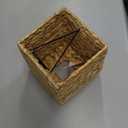 KOLWOVEN Tissue Box Holder - Square- Rattan Wicker Tissues Cube Box Cover -Boho Decorative Woven Facial Tissue Holder on Table and Barthroom (Square)