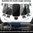 Car Phone Holder Center Console Organizer Tray for Chevrolet Chevy Colorado 2023 2024 2025 2026 and GMC Canyon 2023-2026 Auto Interior Accessories Best Cell Phones Mount Cellphone Screen Stand