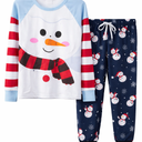 Christmas Pajamas Long Sleeve Sleepwear Xmas Holiday, women XL