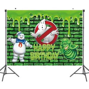 5 * 3ft Ghosts Backdrop Themed Birthday backgroud Backdrop for Indoor Party Party Decorations Supplies