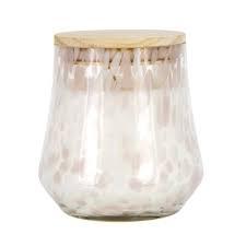 SilkCraft Art Glass Jar Candle Pink, 11 ounces