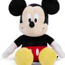Disney Official Mickey Mouse Soft Toy for Kids, Cuddly Character with Fuzzy Texture and Embroidered Details, Flexible Ears, Plushy Suitable for All Ages, Measures 15 Inches (10 inches Sitting)