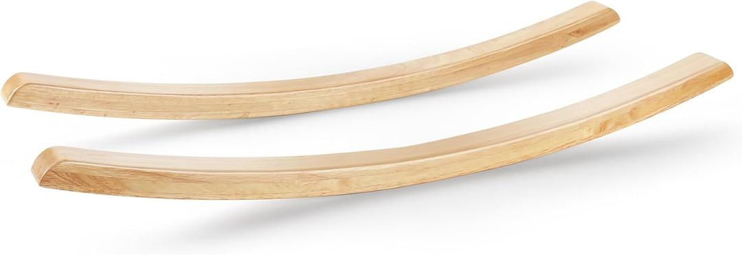 Two Steam - Bent Oak Rockers Runners - 1-1/16" Wide Wood Curved Legs for Chair or Bench Rocking Repair (Log)